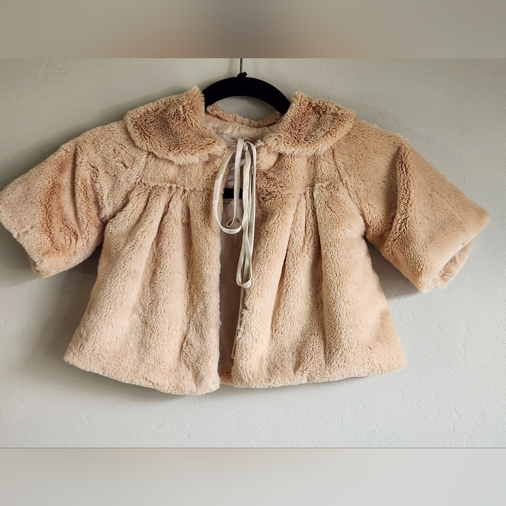 Kid's Dream Tan Extra Soft Half Coat. Size 3-4.   # F02